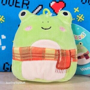Squishmallow Wendy the Frog w/ Scarf 3" UltraSoft Stuffed Toy Plush NWT